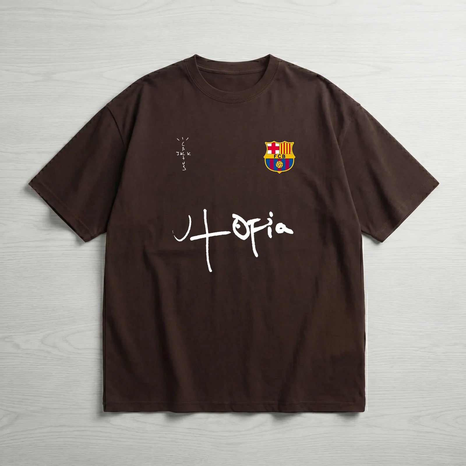 Brown Barcelona Tee